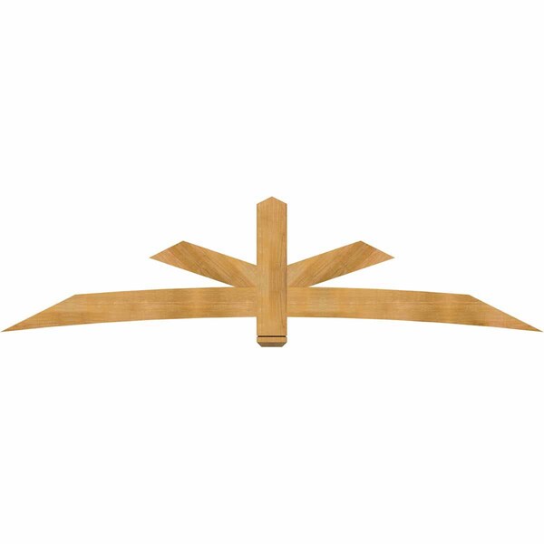Ekena Millwork Alberta Rough Sawn Timber Gable Bracket, Western Red Cedar, 108"W x 27"H x 2"D x 6"F, 6/12 Pitch GBW108X27X0206ALB00RWR - main
